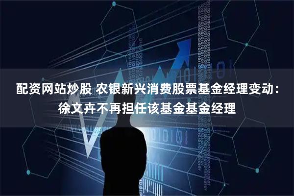 配资网站炒股 农银新兴消费股票基金经理变动：徐文卉不再担任该基金基金经理