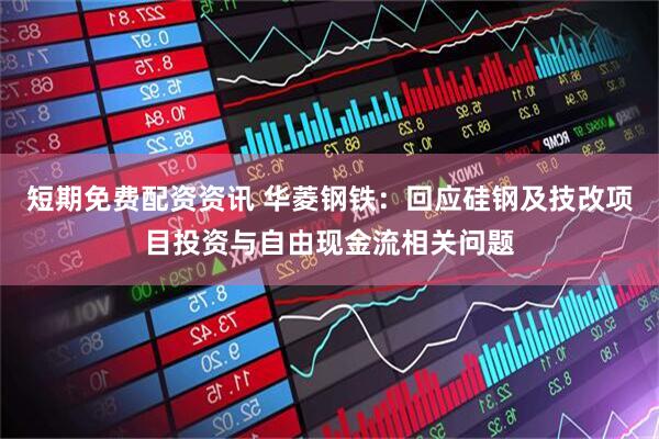 短期免费配资资讯 华菱钢铁：回应硅钢及技改项目投资与自由现金流相关问题
